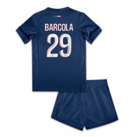 Maglie da calcio Paris Saint-Germain Bradley Barcola #29 Prima Maglia Bambino 2024-25 Manica Corta (+ Pantaloni corti)